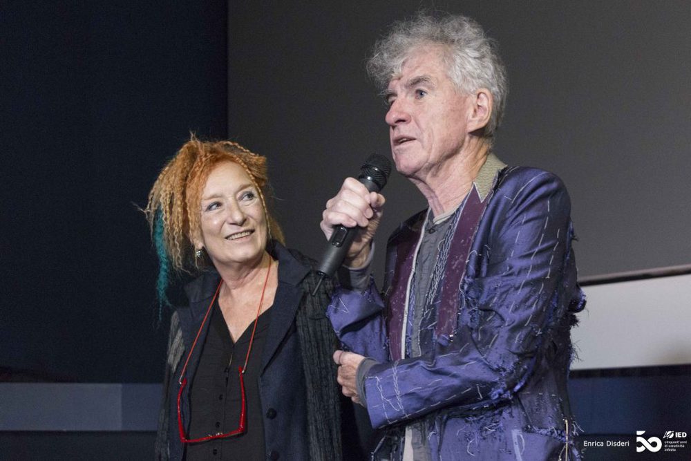 "Wir machen Filme wie eine Mutter Essen für ihre Kinder zubereitet", sagte Doyle auf der Preisverleihung in Turin. Links neben ihm TFF-Direktorin Emanuela Martini.