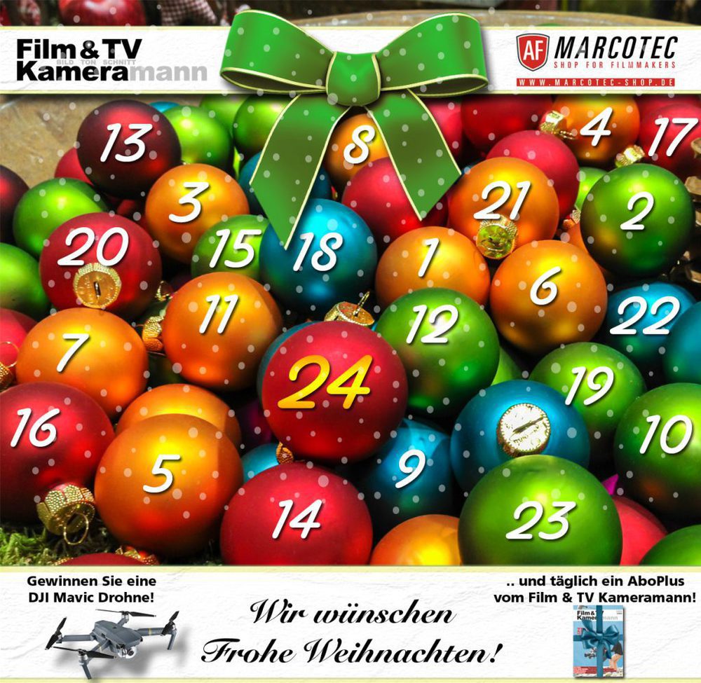 Der Film & TV Kammeramann und AF Marcotec Weihnachtskalender