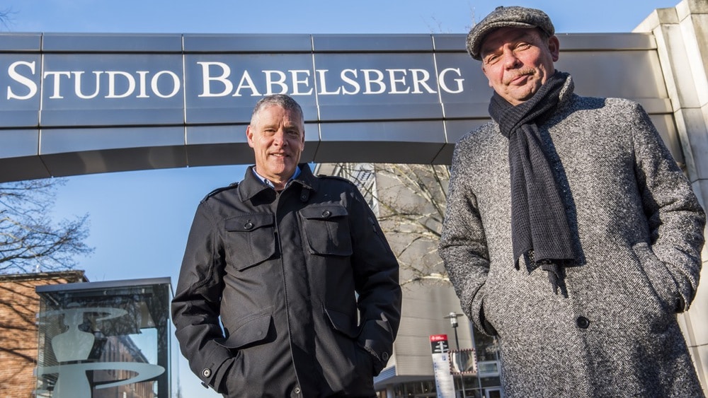 Christoph Fisser und Tom Zickler (r.) sind die Geschäftsführer der neuen Traumfabrik Babelsberg.