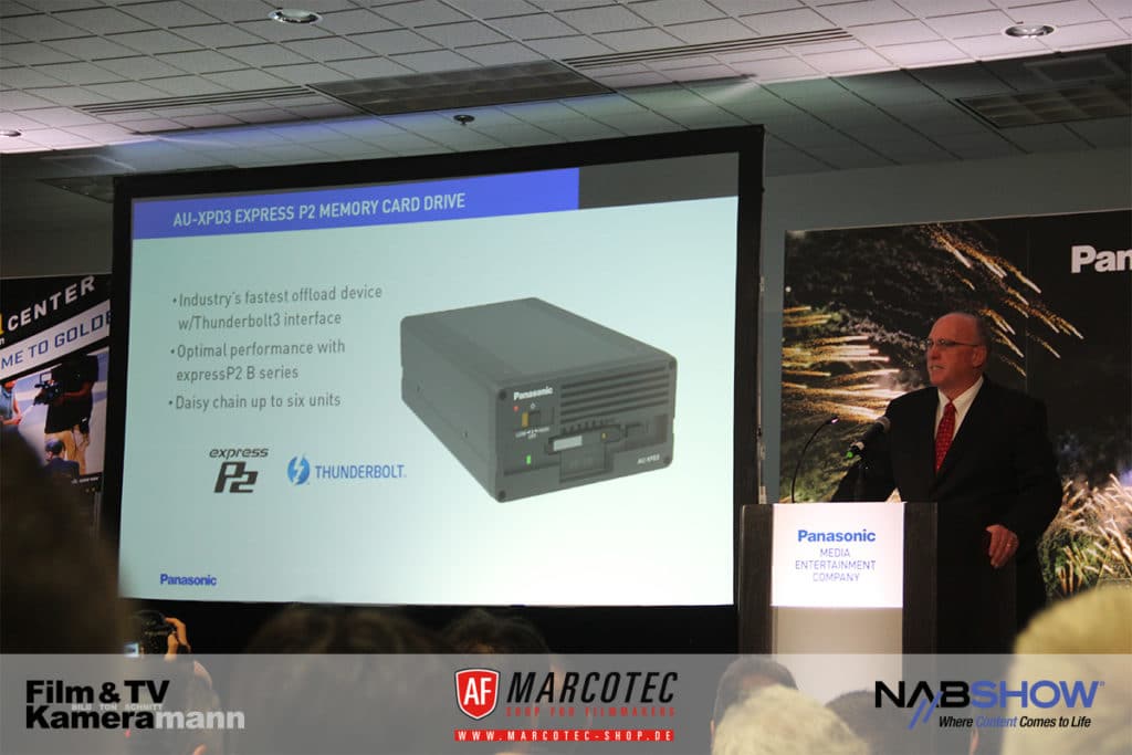 NAB 2017: Das neue Laufwerk von Panasonic wurde schon auf der IBC angeteasert.